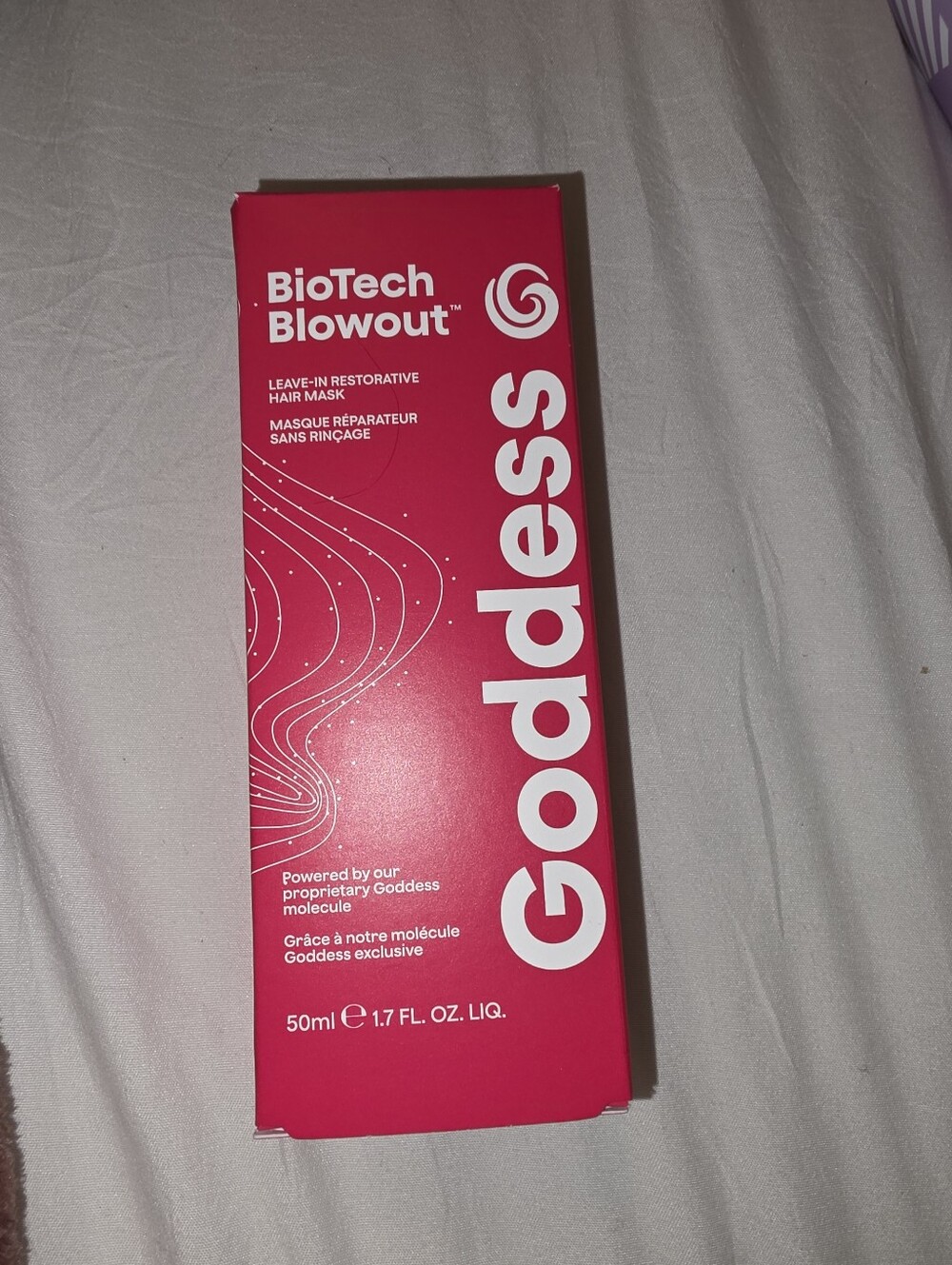 Goddess Blowout Leave-In Restorative Hair Mask - Bright Pink